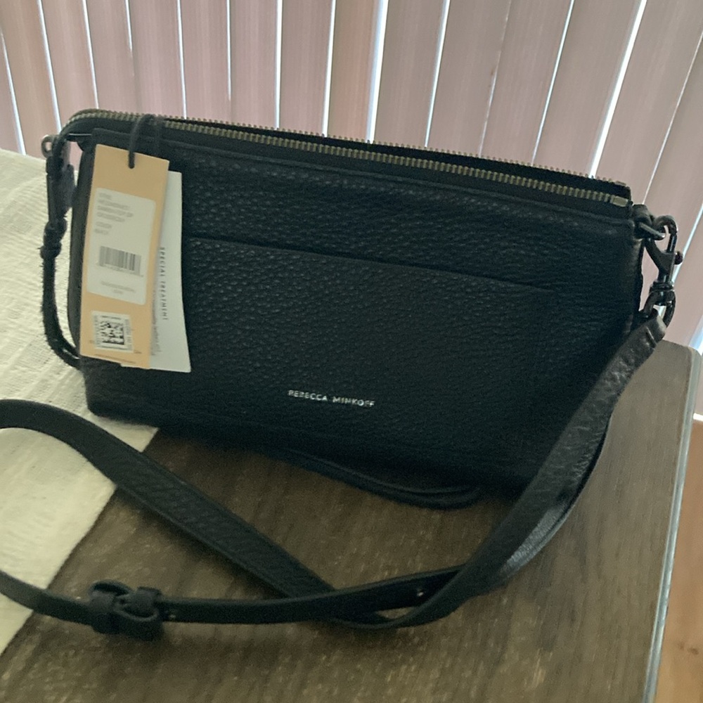 Rebecca Minkoff Black Darren leather Crossbody Bag